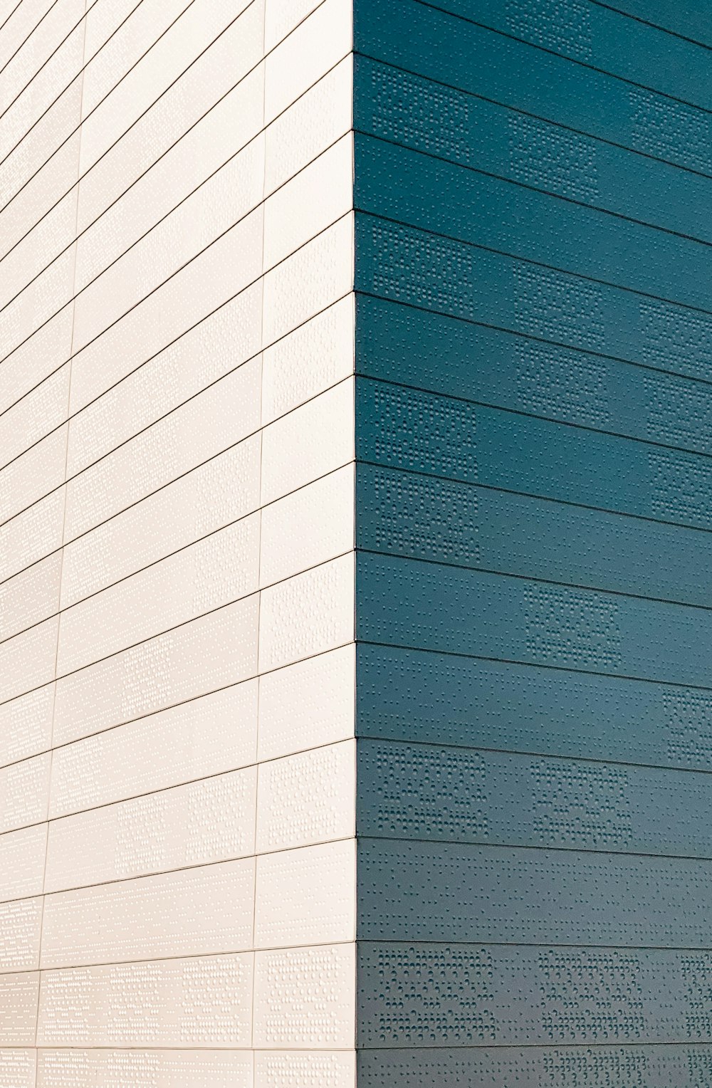 blue and white concrete wall