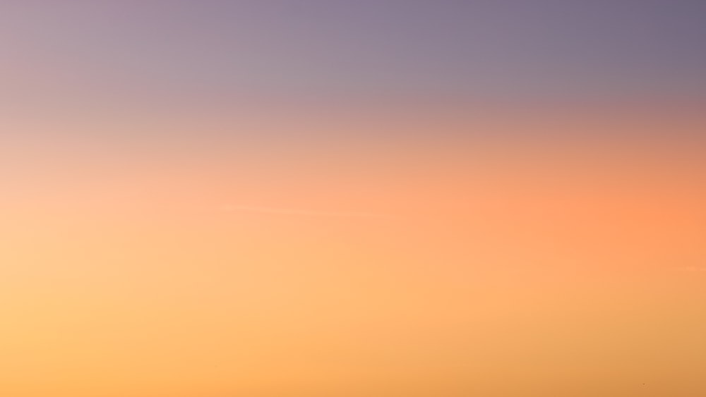 blue sky and orange clouds