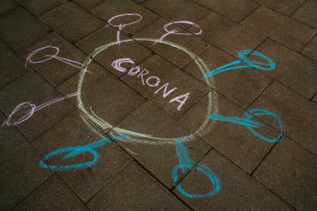 love text on gray brick pavement