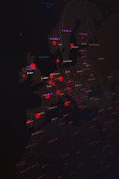 A map highlighting global shipping routes connecting Egypt to various countries.
