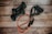 orange and black usb cable on brown wooden surface