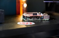 Embedded Linux system integrated into a rugged enclosure, highlighting compactness and robust connectors.