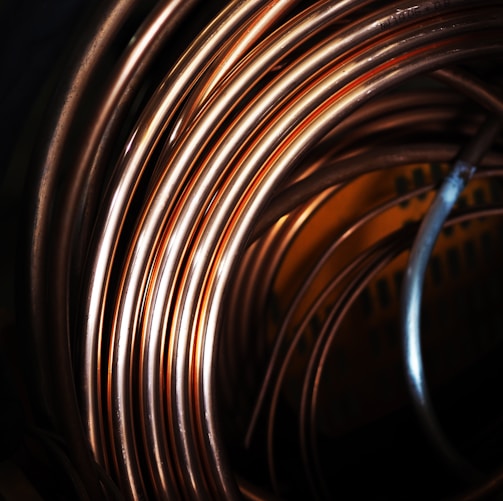 white and brown spiral light