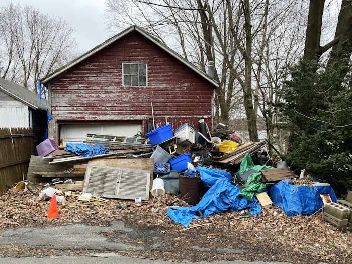 Residential neighborhood house, the kind of local area junk removal SEO helps you rank in