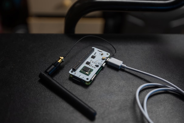 Embedded Linux platform hardware with integrated GNSS module mounted on a matte black background.