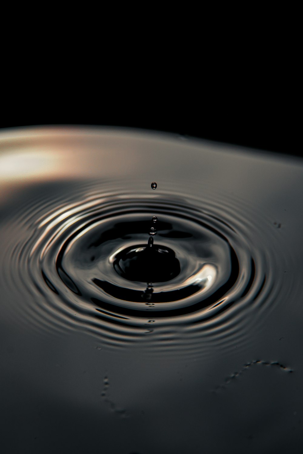 Gota de agua en la fotografía de primer plano