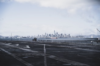 city skyline under white sky during daytime