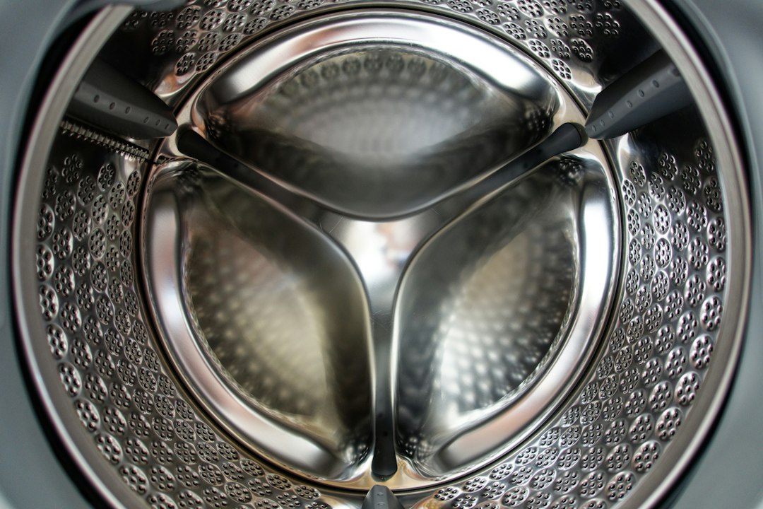 front-load washer closeup