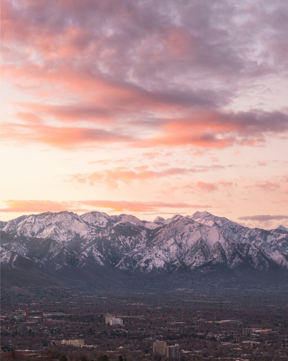 snow covered mountain under cloudy sky during daytime