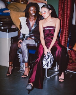 A behind-the-scenes look at a film costume fitting.