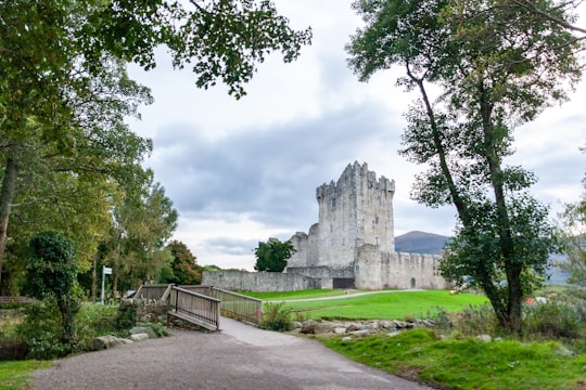 gray concrete building near green trees under white clouds during daytime in Ross Castle Ireland