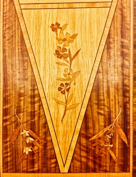 A resin inlay map showcasing detailed craftsmanship and vibrant colors.