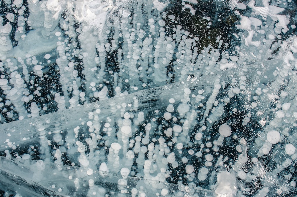 water droplets on glass window