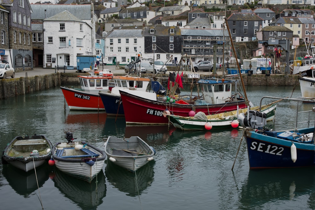 assorted boats on dock during daytime, Mevagissey, Cornwall, things to do in Mevagissey, Mevagissey with kids