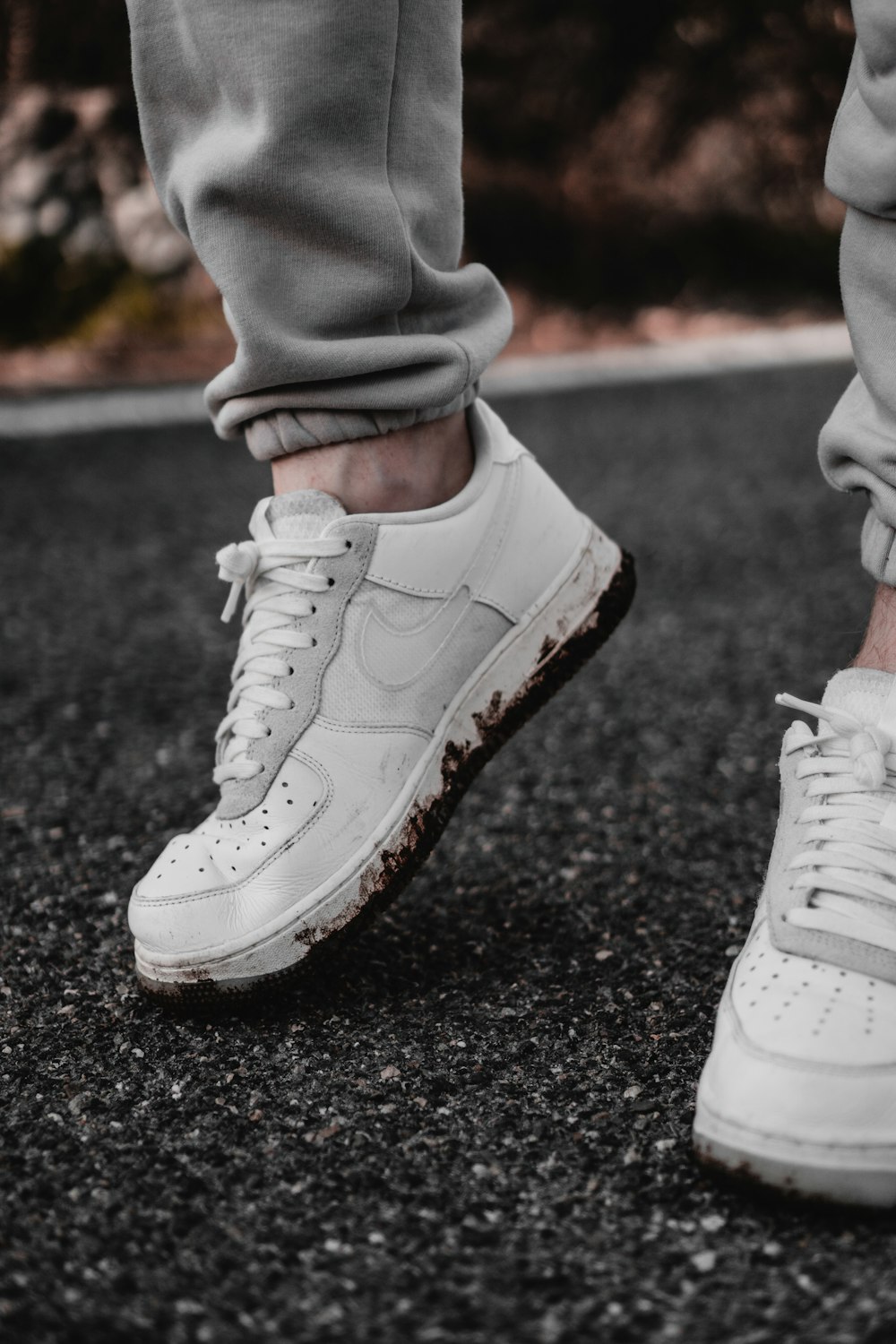 person in white nike air force 1 high photo – Free Grey Image on Unsplash