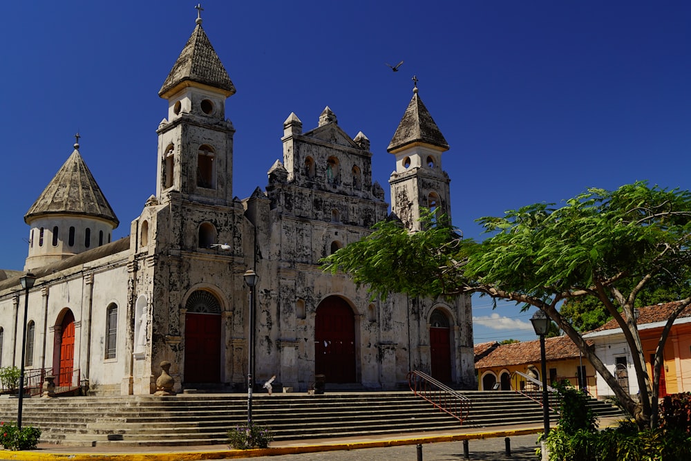 brown and gray concrete church