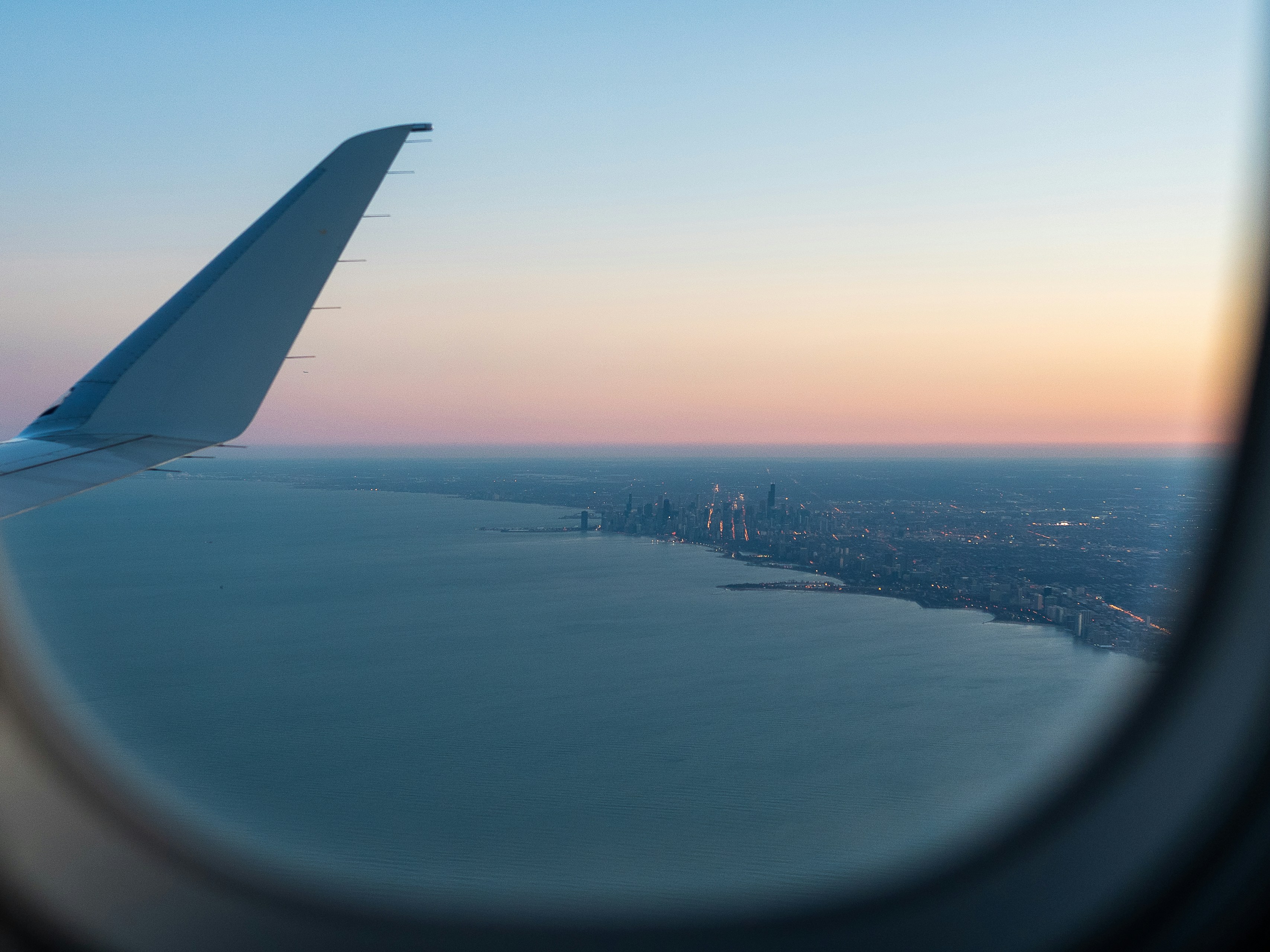 aerial view of city during daytime, Flight over Chicago, Illinois