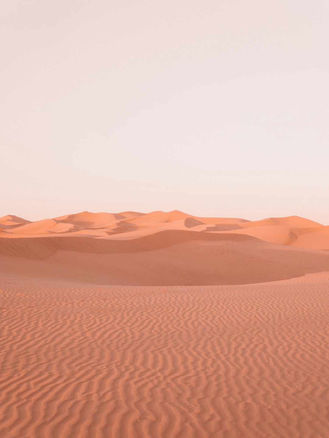 brown desert under white sky during daytime