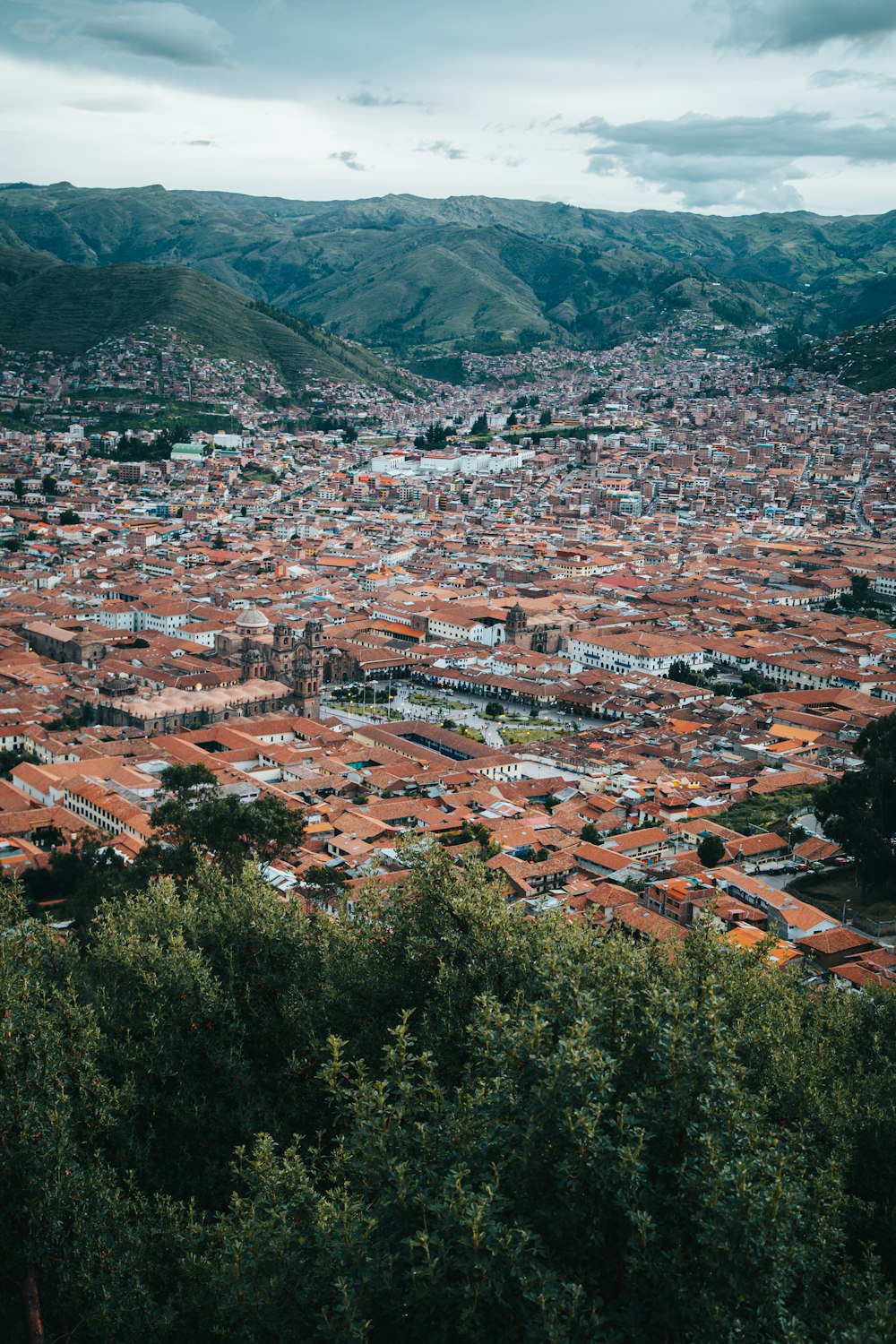 Vista aérea de la ciudad durante el día