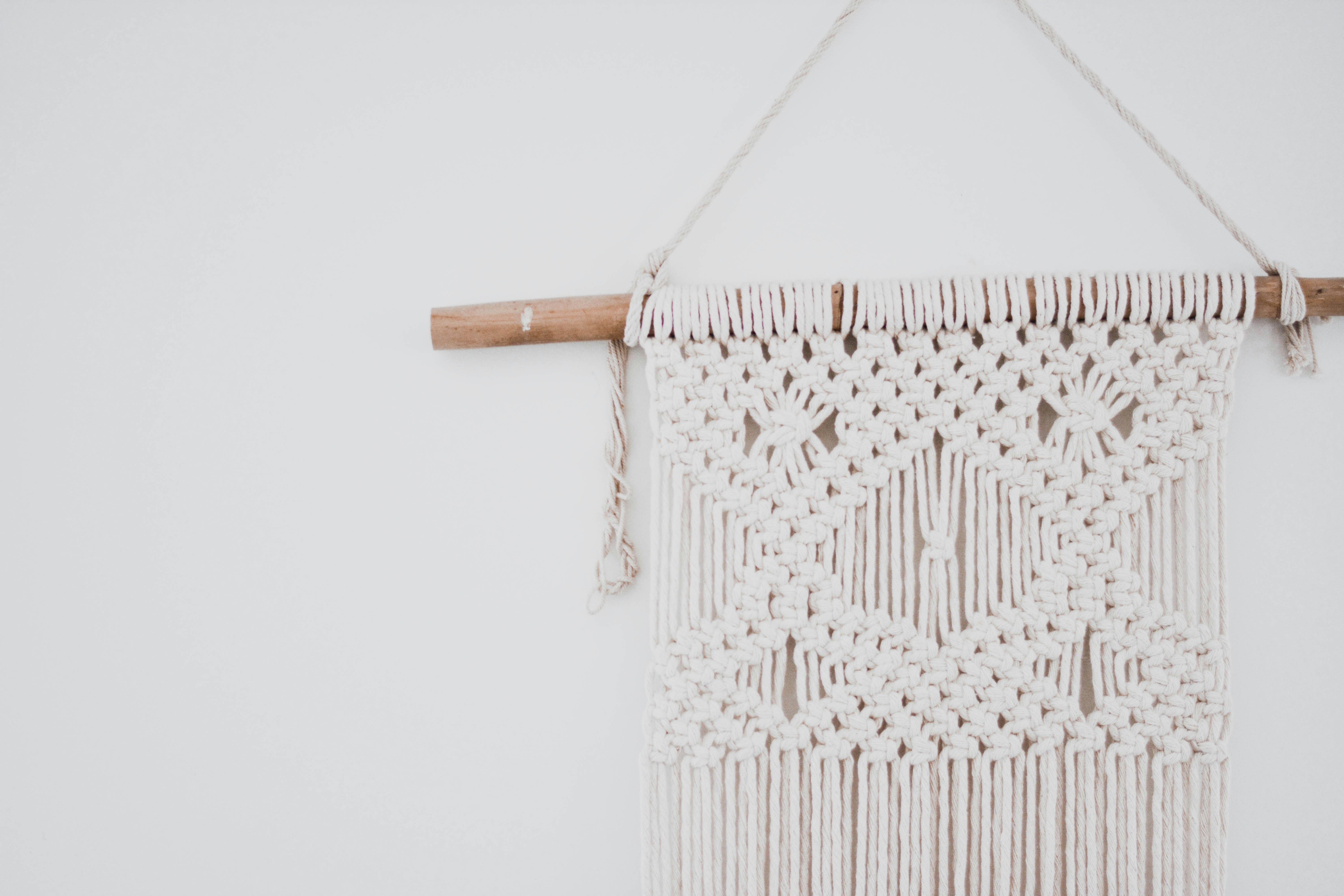 Handmade macrame wall hanging