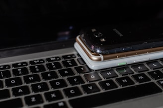 black and silver laptop computer