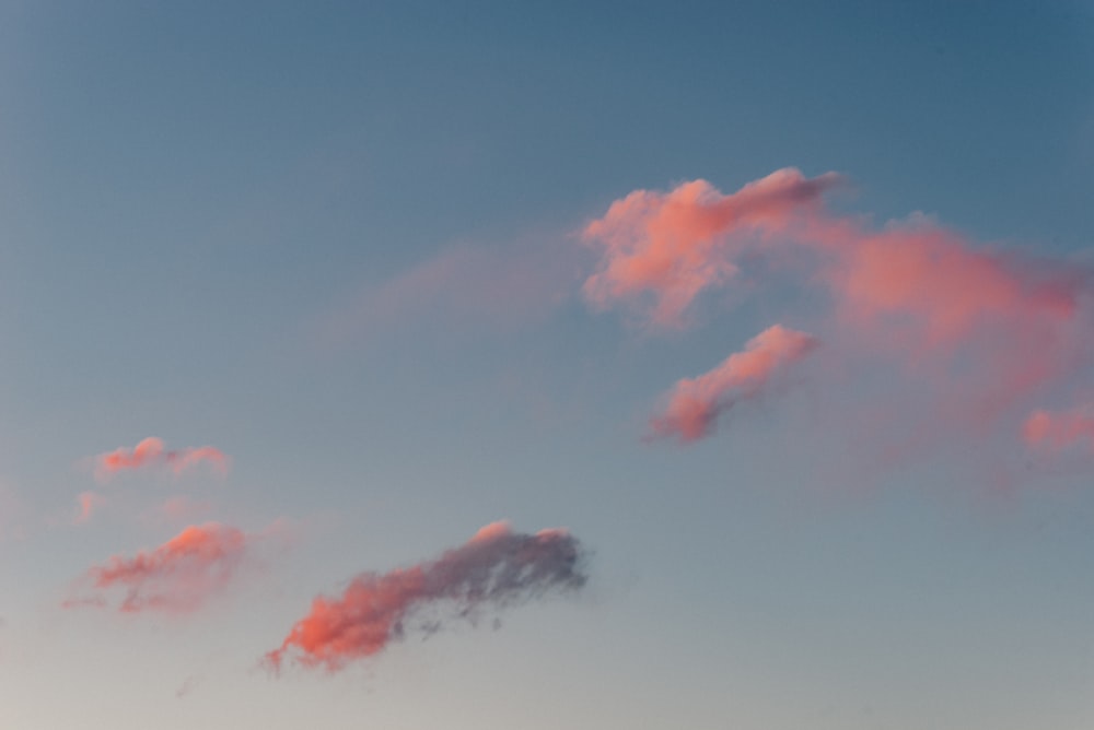 orange and blue cloudy sky