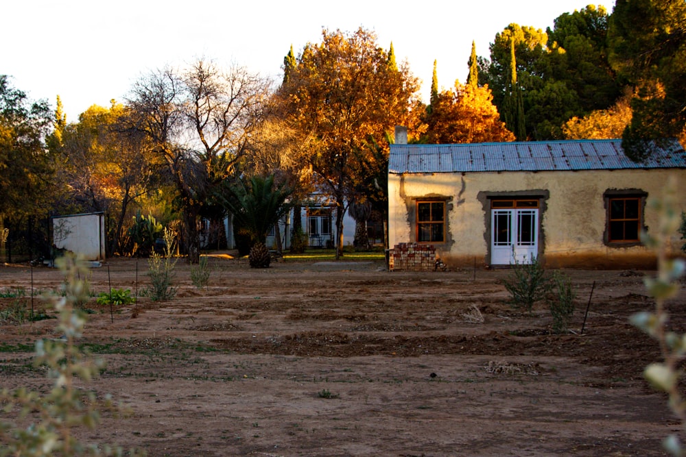 white and brown concrete building near trees during daytime