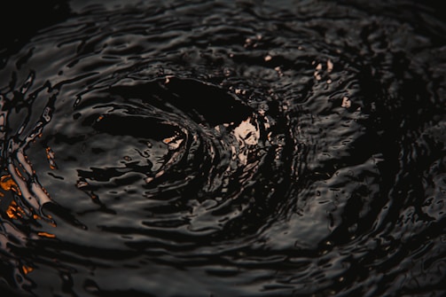 water drop on body of water