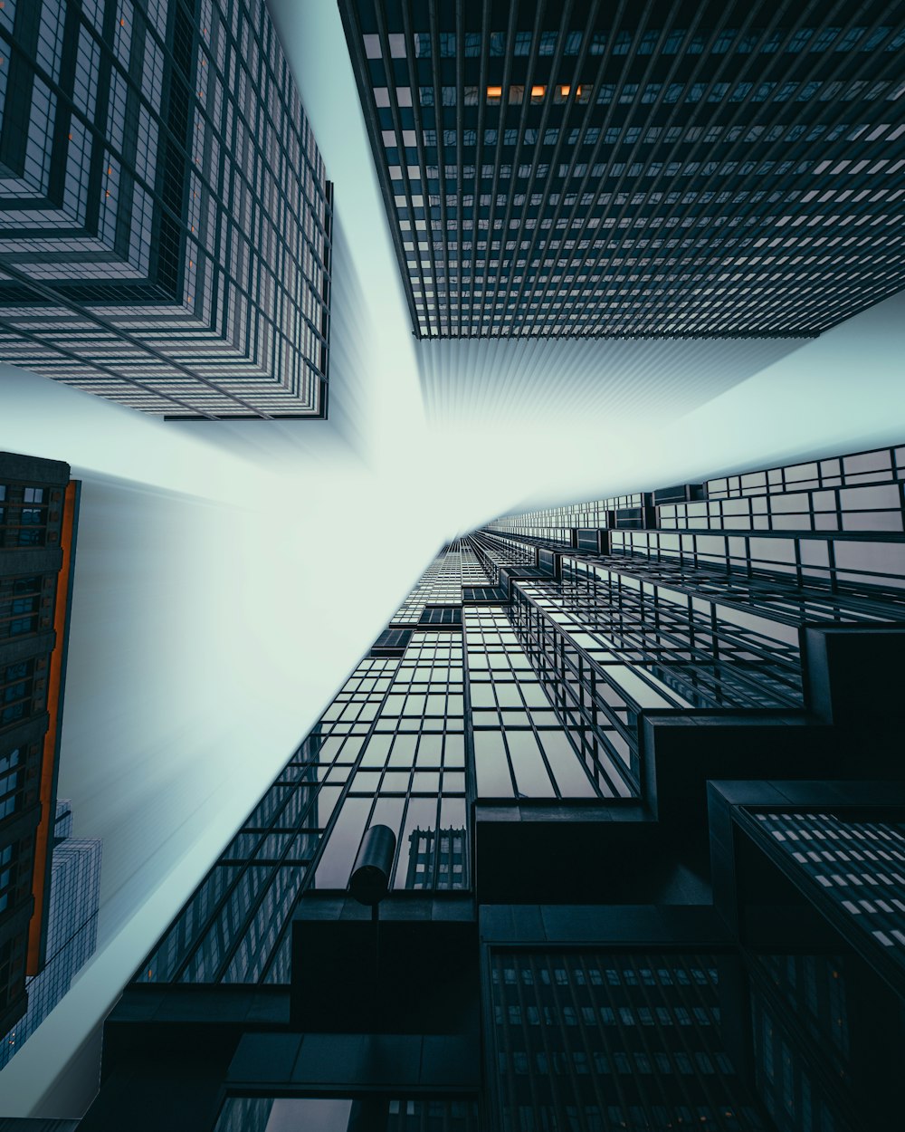 black and white concrete building