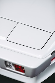 Rear view of the compact car showing clean taillights.