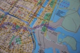blue green and yellow map