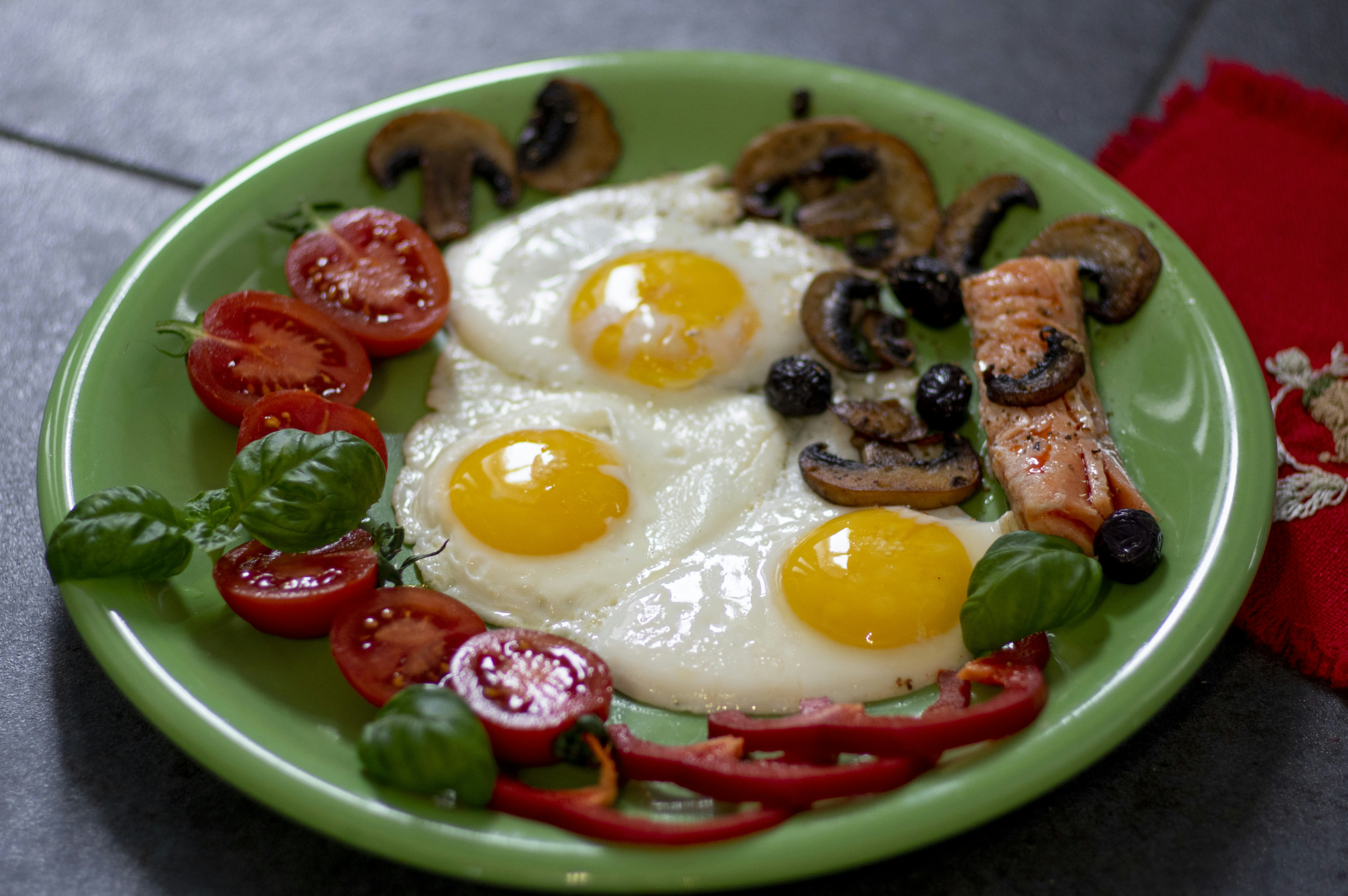 Protein-rich foods like fish, beans, and eggs