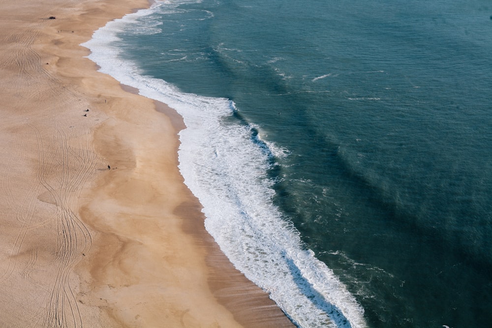 aerial view of beach during daytime