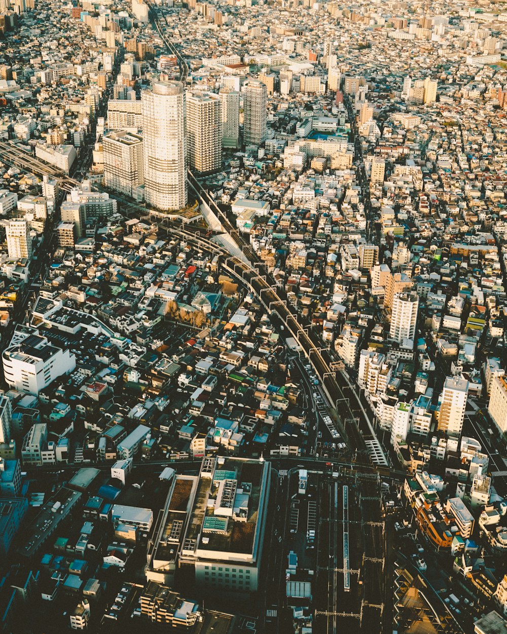 aerial view of city buildings during daytime