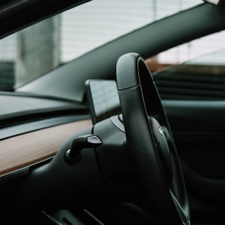 black car door during daytime