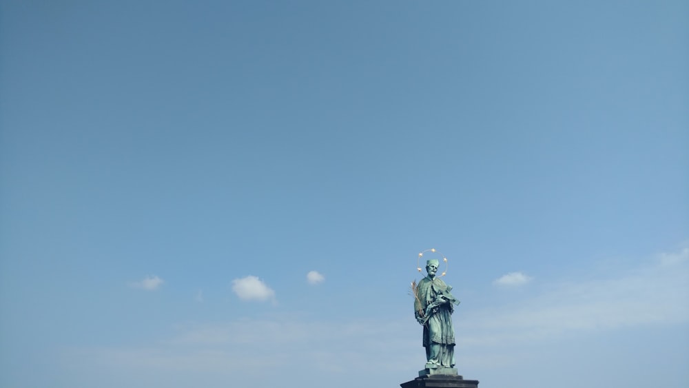 statue on Charles Bridge in Prague