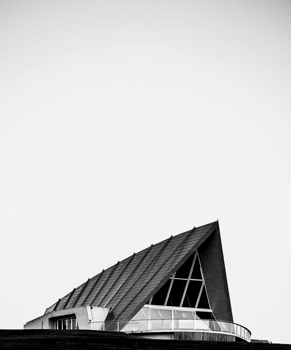 grayscale photo of high rise building