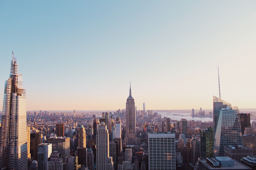 city skyline under blue sky during daytime