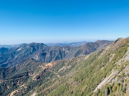green and brown mountains under blue sky during daytime in Sequoia National Park United States