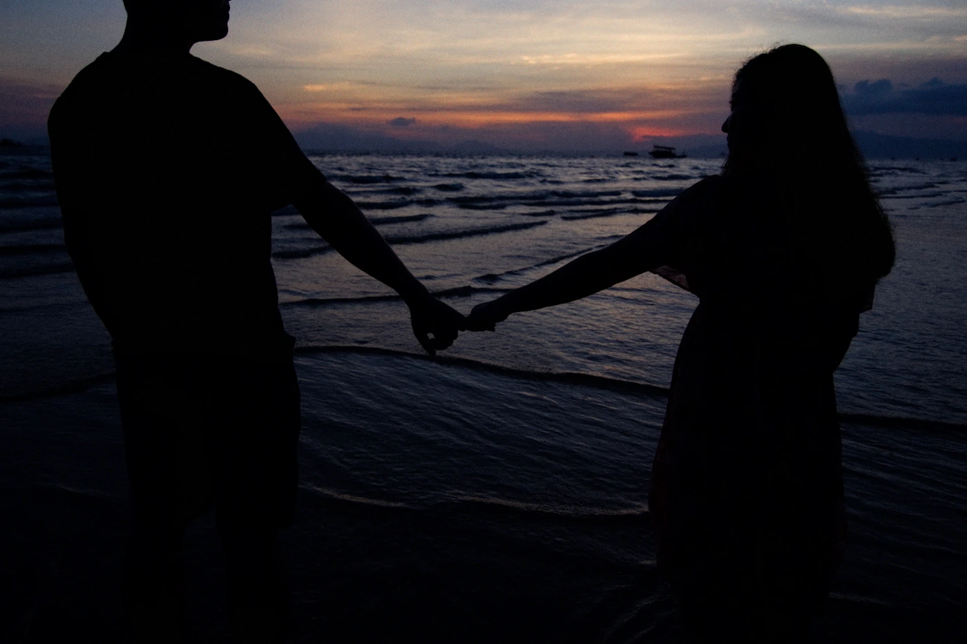 Sunset over the ocean