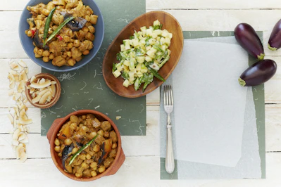 vegetable salad on brown ceramic bowl
