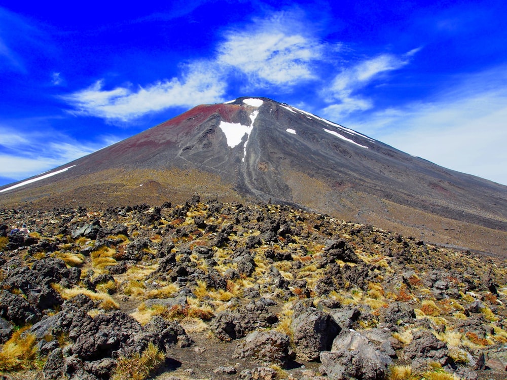 brown and gray mountain under blue sky during daytime