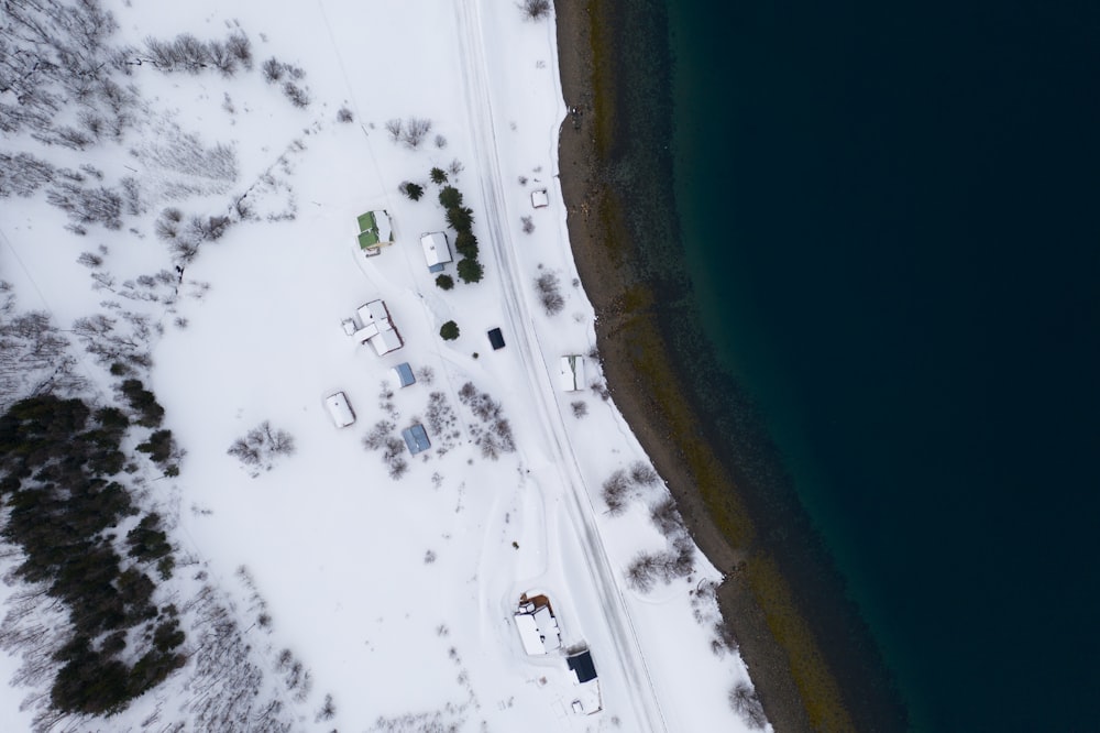 aerial view of beach during daytime