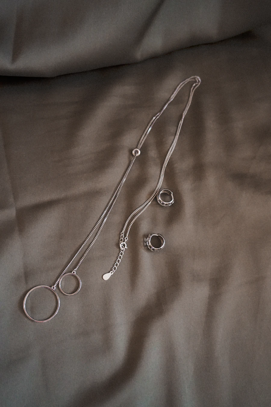 Silver Heart Pendant – silver plated necklace worn