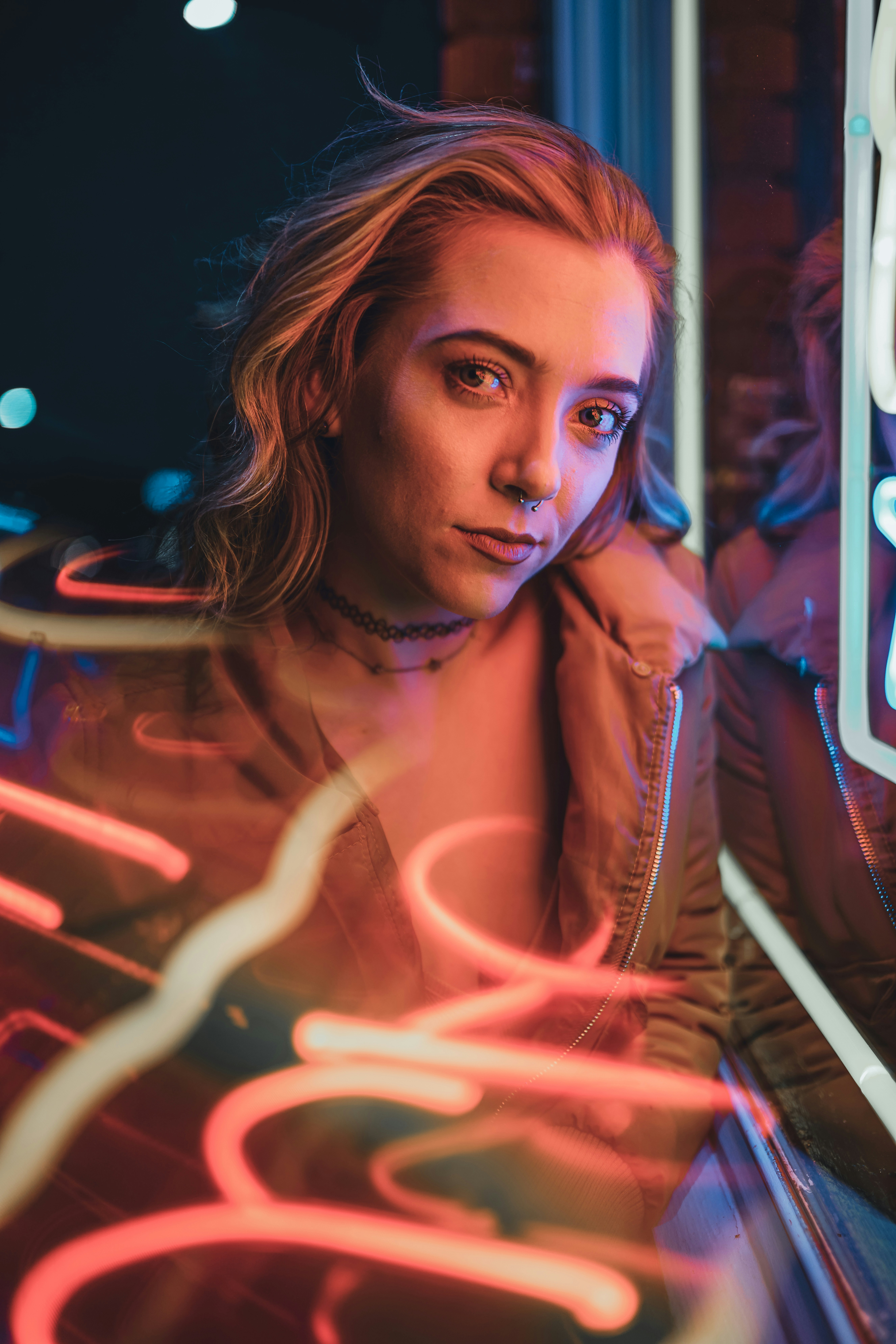 woman in white tank top