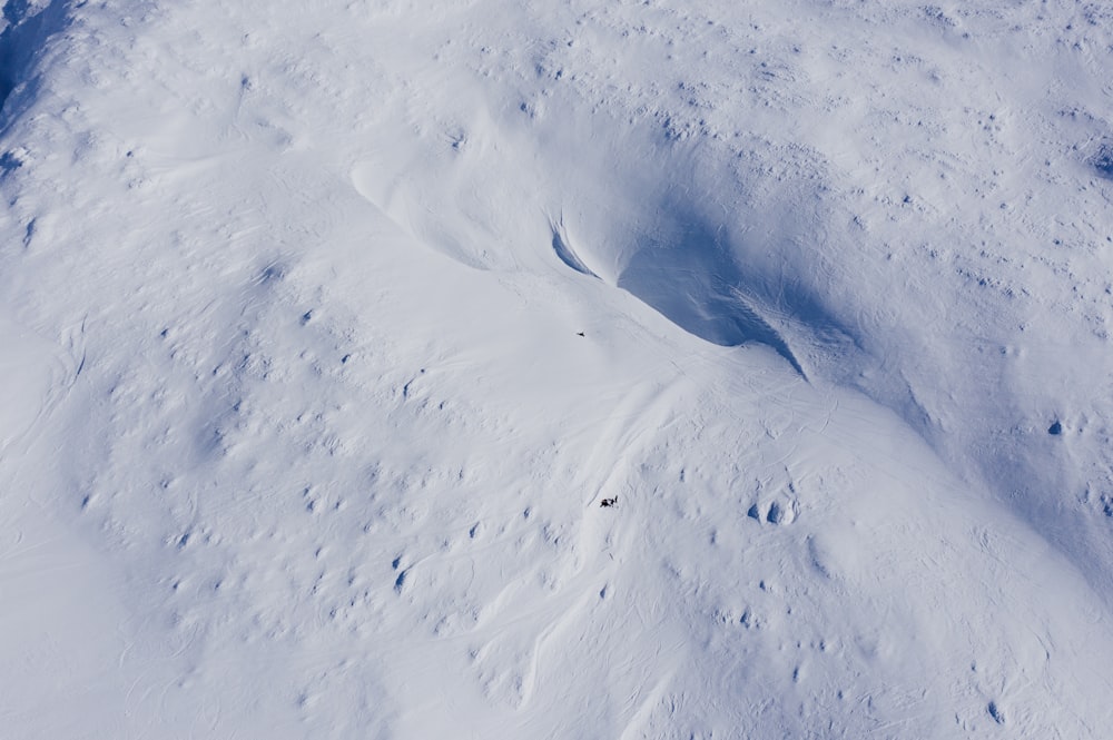 person surfing on snow covered field during daytime