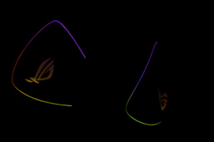 An illuminated preview of AutoCAD templates displayed on a dark background with electric yellow highlights