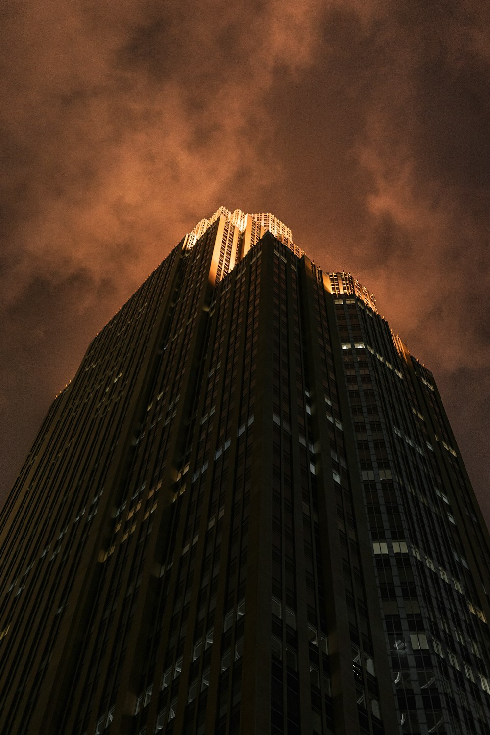 low angle photography of high rise building