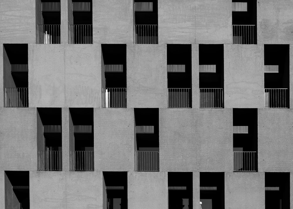 white and black concrete building