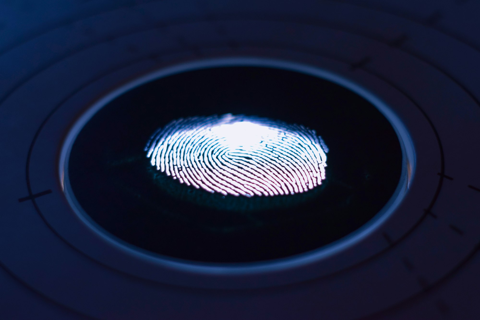 A fingerprint scanner